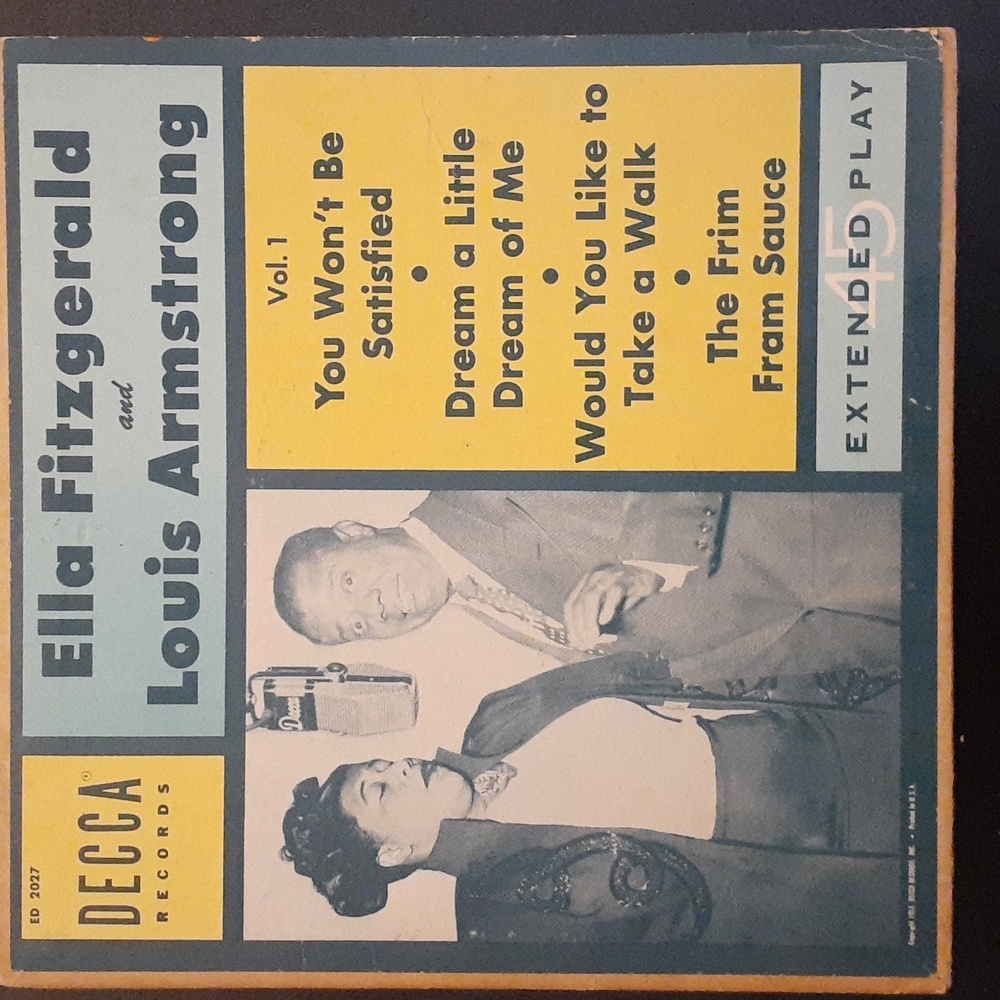 Ella Fitzgerald and Louis Armstrong DECCA 45 rpm Ext Play ED-2027